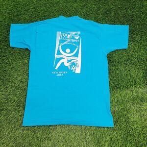 Vintage 1996 New-Haven Summer-Games Shirt M/L 21x28 Connecticut